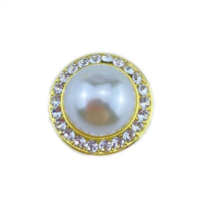 Rhinestone غلط موتی دھاتی بٹن