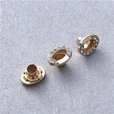 Rhinestone مصر دات دھاتی گارمنٹ پیتل Eyelet